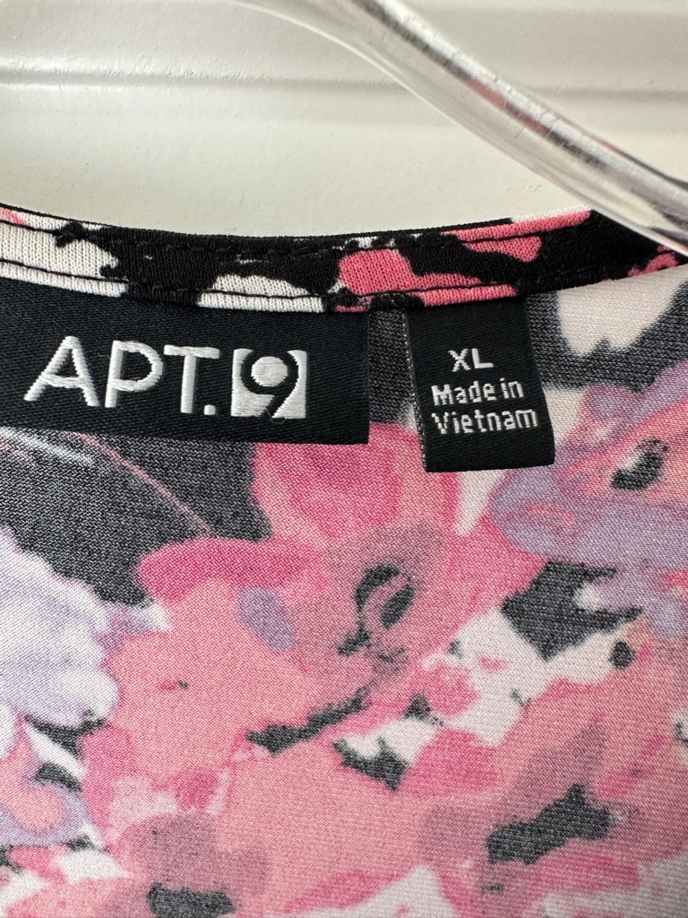 Apt. 9 Black Dress with Pink Floral Print - Picture 5 of 6
